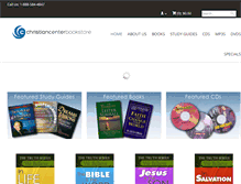 Tablet Screenshot of christiancenterbookstore.com